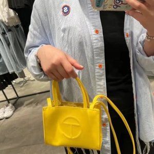 Telfar Small Yellow Shopping Bag